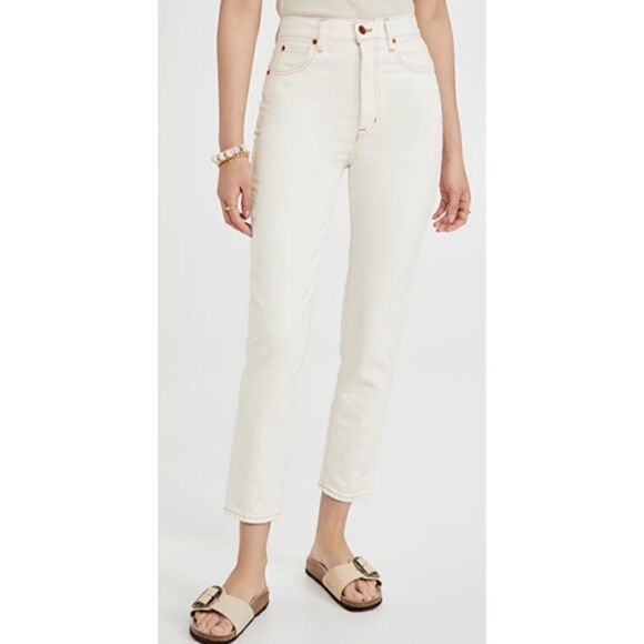 SLVRLAKE Beatnik Ankle Jeans Ivory - Picture 2 of 11